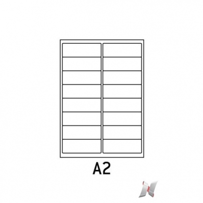 Image Boite de 100 planches de 16 étiquettes 99x33,9 mm 7211001J 01